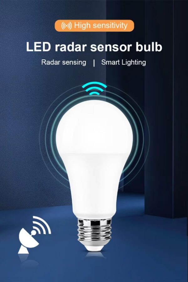 Radar Motion sensor bulb LED