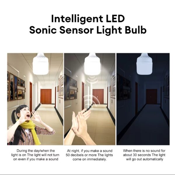 Sound Sensor LED Bulb auto on/off