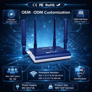 CPE907-E DNXT WiFi 6 4G LTE Router Technical Specifications