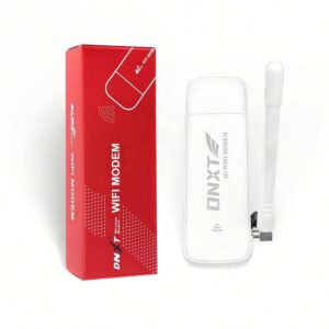 DNXT U6-EW 4G LTE USB WiFi dongle with red retail packaging box