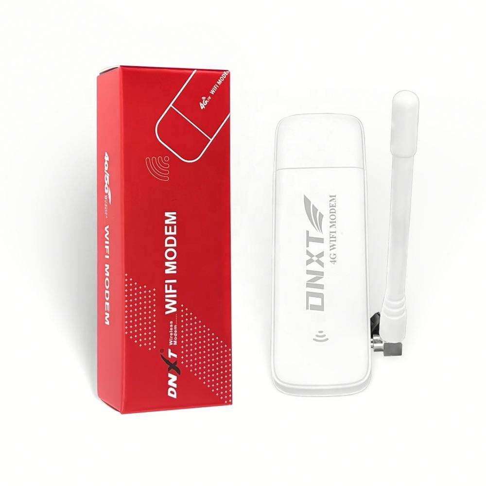 DNXT U6-EW 4G LTE USB WiFi dongle with red retail packaging box