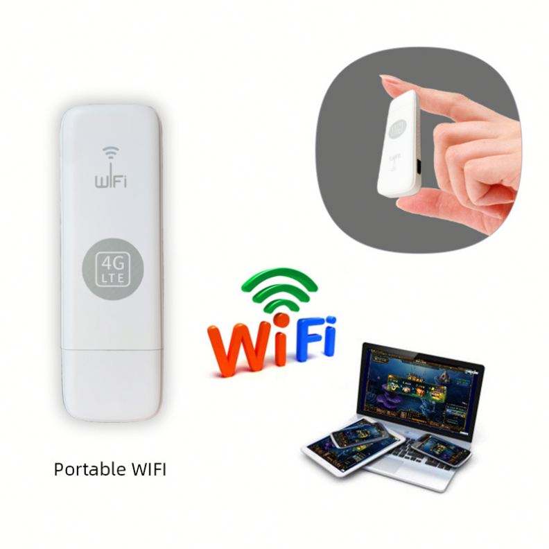 Portable DNXT U6-EW 4G LTE USB WiFi Dongle - Unlocked SIM Card Travel Hotspot Router - Image 2