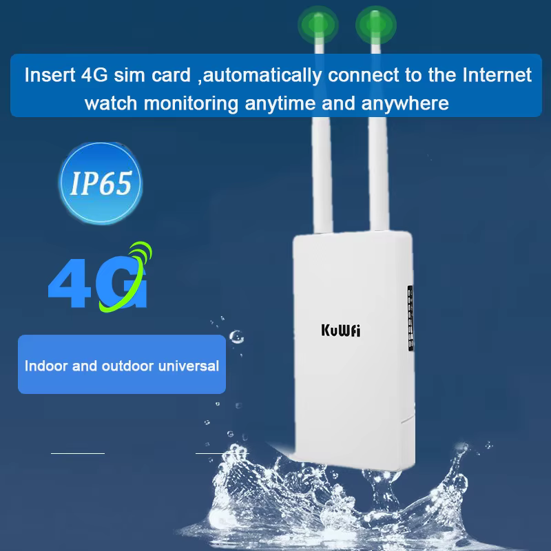 KuWFi Waterproof Outdoor 300Mbps 4G LTE CPE Router | Solar Powered - Image 2