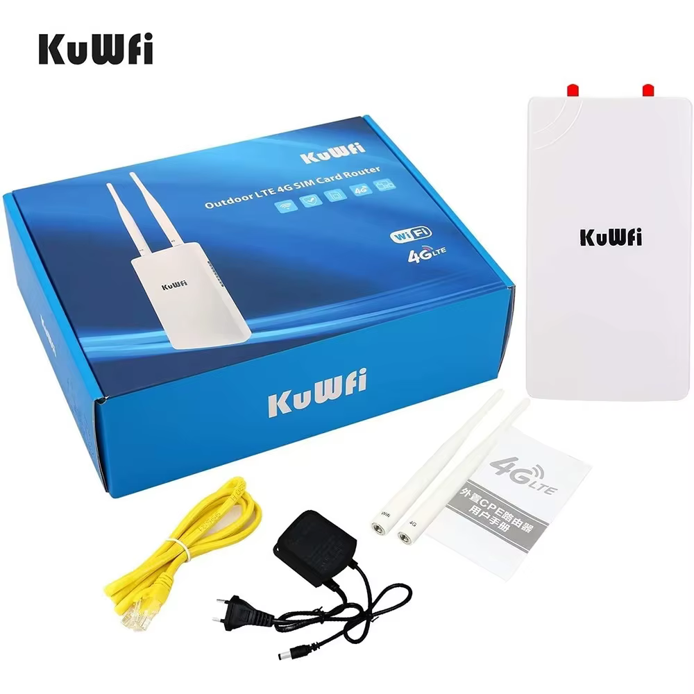 KuWFi Waterproof Outdoor 300Mbps 4G LTE CPE Router | Solar Powered - Image 7