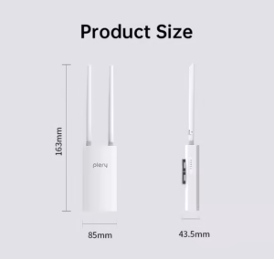 PLERY R702 Outdoor 4G Router Dimensions Product Size