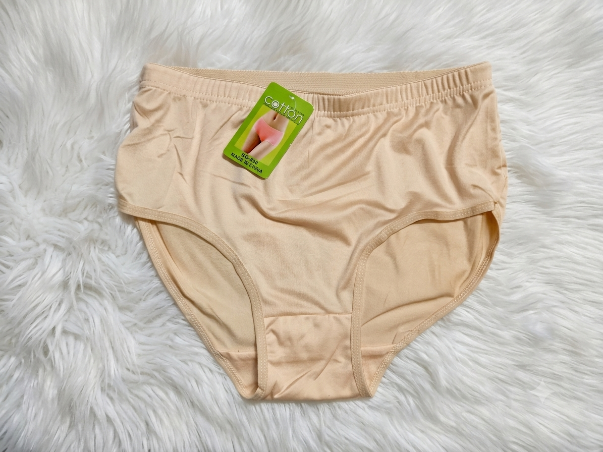 Pure Soft Cotton Daily Wear Panty - Beige / Skin