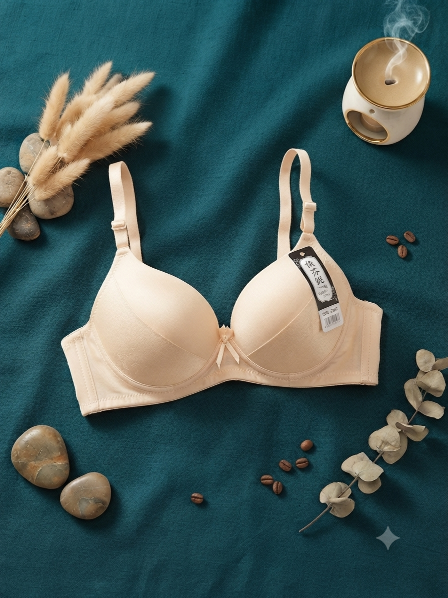 Seamless Soft Padded Everyday Bra - Beige Cream