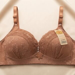 Elegant Lace Design Front Charm Padded Bra for Women