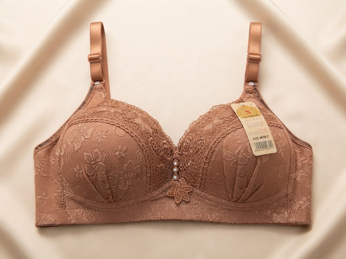 Elegant Lace Design Front Charm Padded Bra for Women