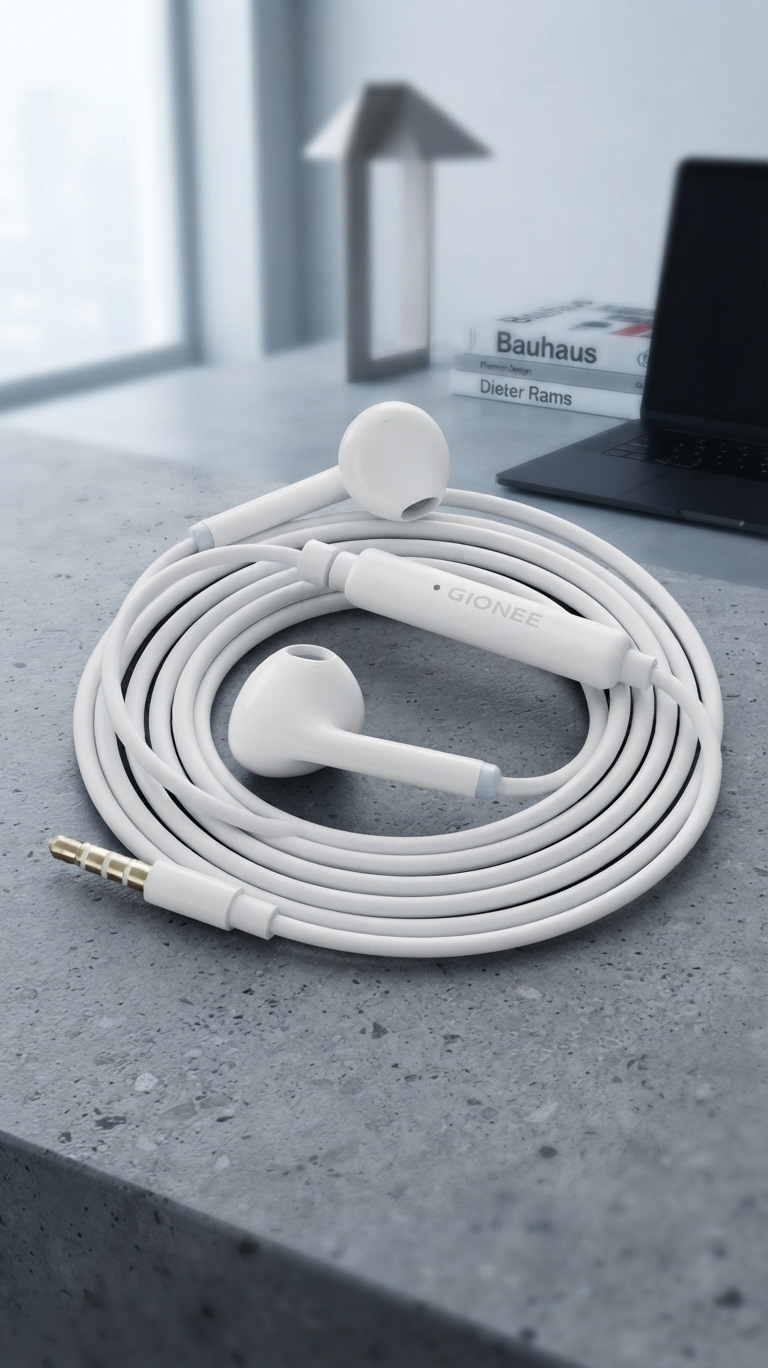 Gionee Original Wired Earphones – In-Ear Headphones with Mic (3.5mm Jack) - Image 3
