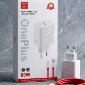 OnePlus Warp Charge 80W Power Adapter Set – Fast Charger with Type-C Cable