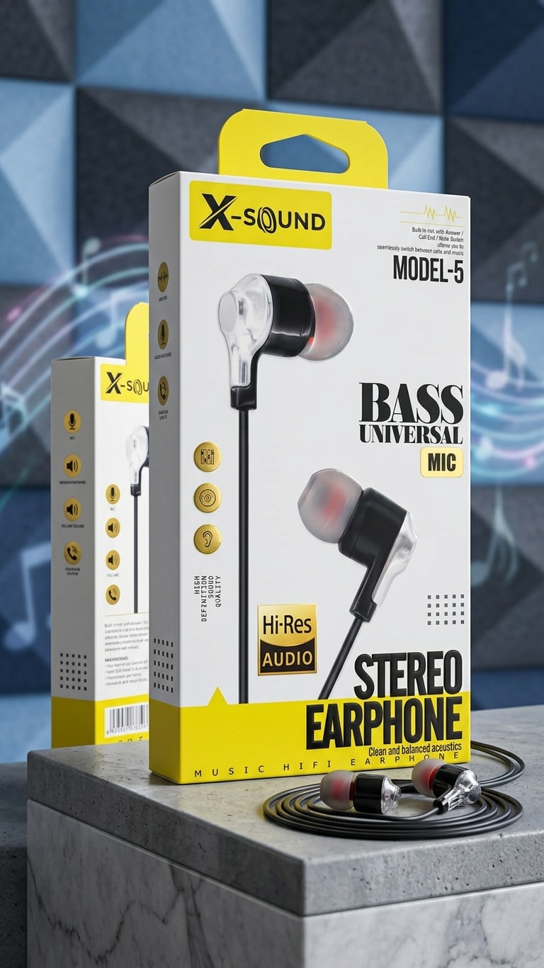 X-Sound Model-5 Earphones Price in Pakistan | Top Global Mart