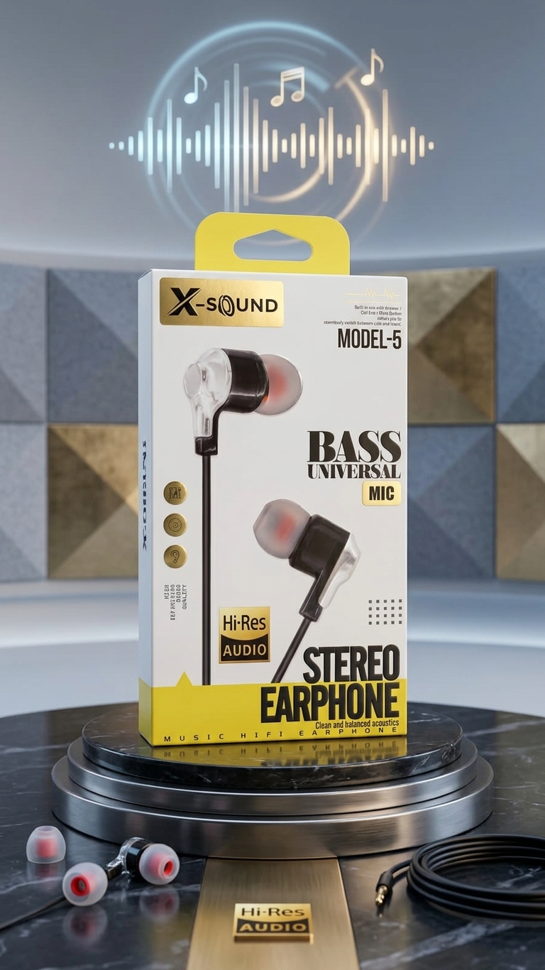 X-Sound Model-5 Earphones Price in Pakistan | Top Global Mart - Image 2