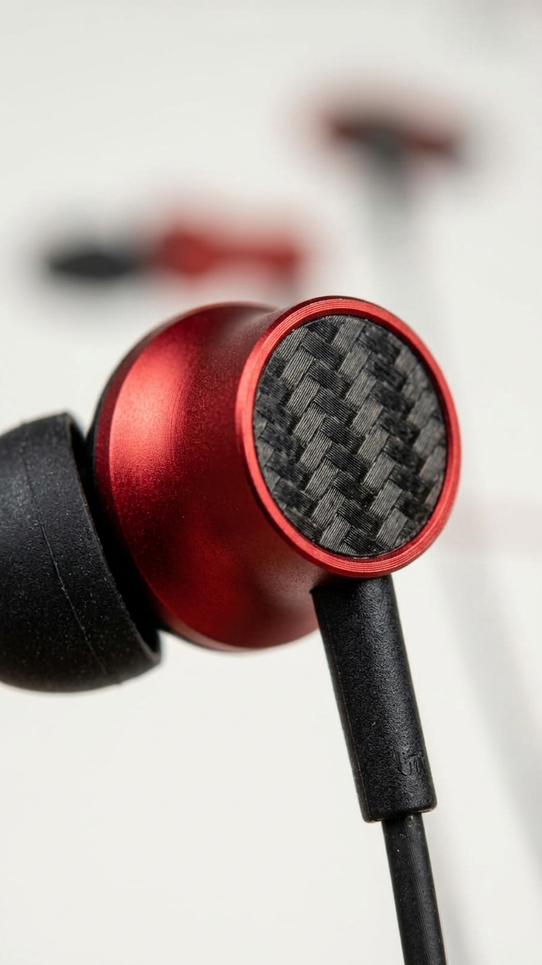 Xiaomi Mi Dual Driver Wired Headphones with Mic - 3.5mm Jack (Red & Black)